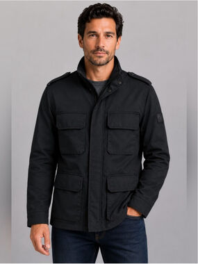 TUMI T-Tech Field Jacket Black Utility Travel Jacket Men's Large